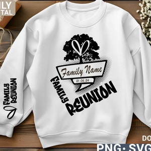 Diseño moderno de reunión familiar (SVG) PNG, camiseta de reunión familiar (SVG), regalo de reunión familiar, descarga digital