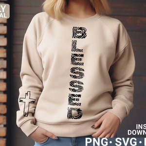 Gesegnete svg png digitales Design, digitaler Download
