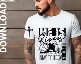 Christian Faith svg png, He is risen svg png, Jesus svg, Bible verse svg, digital download