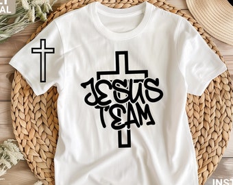 Jesus team svg png Christian shirt design , digital download
