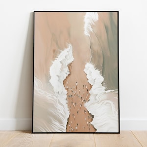 Moses Parting the Red Sea wall art, Crossing the Red Sea art print, Modern Christian, Jesus Art, Bible Wall Art, Christian, digital download