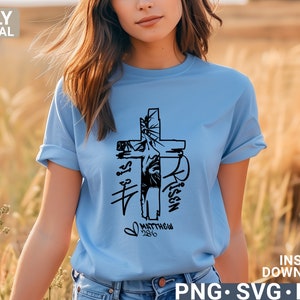 Jesus Cross Svg Png, He is Risen Svg Png, Jesus Svg Png, Jesus Shirt ...
