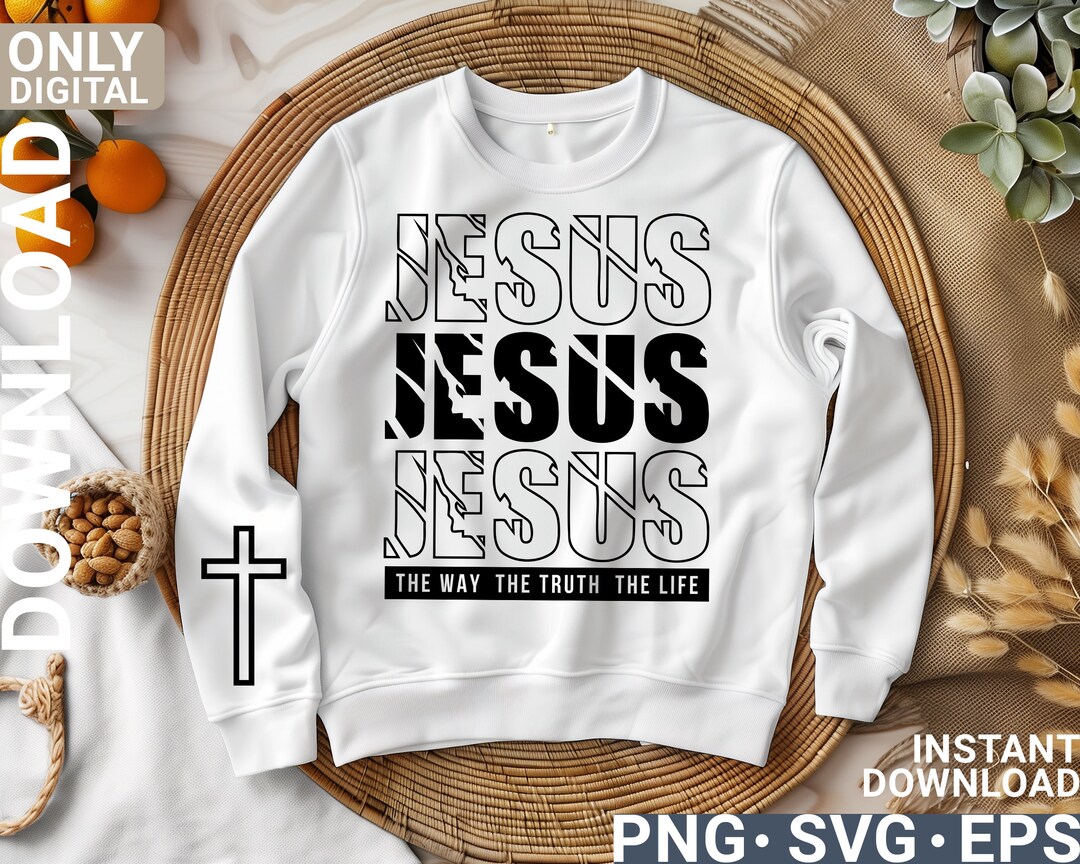 Jesus Svg Png Christian Shirt Design, Digital Download - Etsy