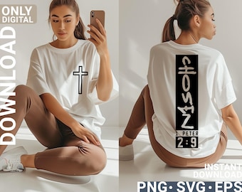 Chosen svg png Christian Faith shirt design , Jesus Christ svg, Bible verse svg, digital download