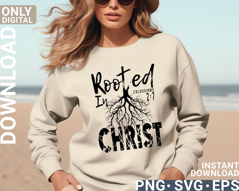 Rooted in Christ SVG , Christ SVG, Rooted SVG , Christian Svg , Jesus ...