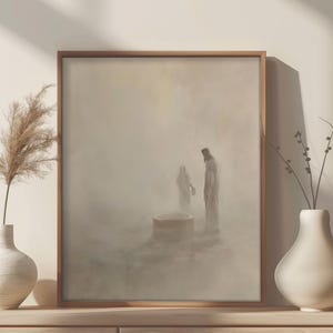 Woman at the Well,  John 4:4-26, Jesus Art, Jesus Print, Jesus WALL art, digital download
