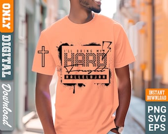 Hard Fought Hallelujah SVG PNG, Christian Quote (Digital Download)