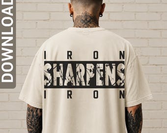 Iron Sharpens Iron SVG PNG Christian Faith design, Jesus svg, Christian svg, Bible Verse svg, Religious Gift, digital download