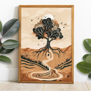 Faith of Mustard Seed, Faith , Kingdom of God Art, Jesus WALL art, Bible Print, bible verse, Mustard Tree Print, digital download