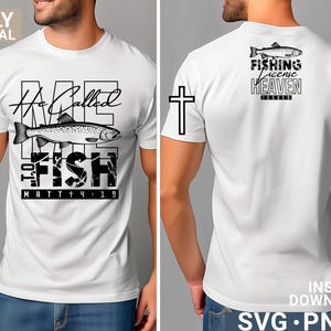 Called to Fish svg png Christian design, Faith shirt, Jesus svg, Bible verse svg, digital download