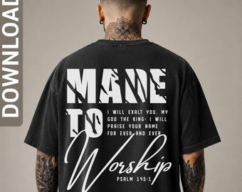 Made To Worship Svg png, Scripture Svg, Bible Verse Svg, digital download