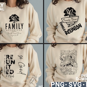 Paquete de svg y png de reunión familiar, diseño de camiseta retro de reunión familiar, sublimación de reunión familiar, descarga digital