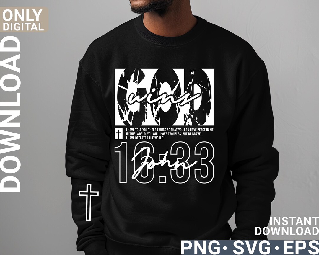 God Wins Svg Png Christian Shirt Design, Religious Gift, God