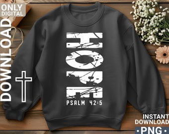Christian Hope svg png diseño de camisa retro, Jesús svg, Faith svg, descarga digital