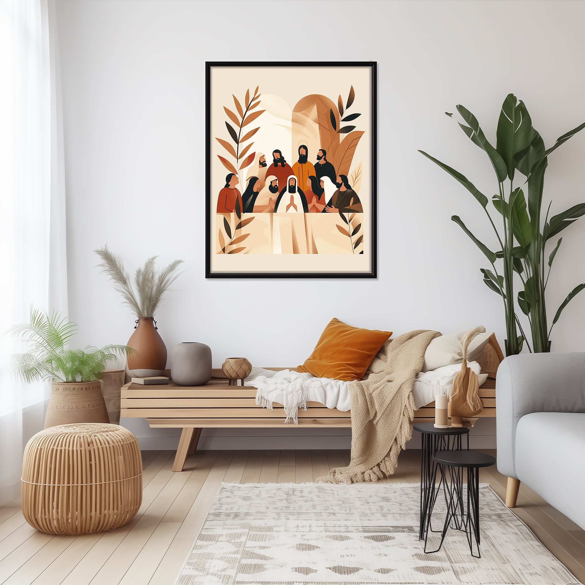 The Last Supper, Digital Print, Matthew 26:26-29, Jesus Art, Bible ...