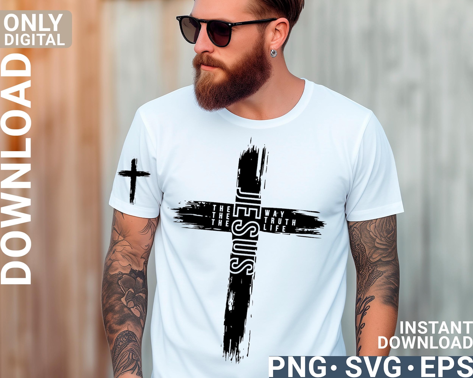 Jesus Christian Faith Cross Design Svg Png, Digital Download - Etsy