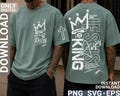 Christian Svg Png Jesus Is King Streetwear Shirt Design , Bible verse, Faith (digital download) product logo