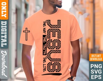 Jesus PNG SVG Clipart Bundle, Christian Faith Design (Digital Download)