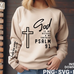 God Is My Refuge Pullover Sweatshirt main image 0