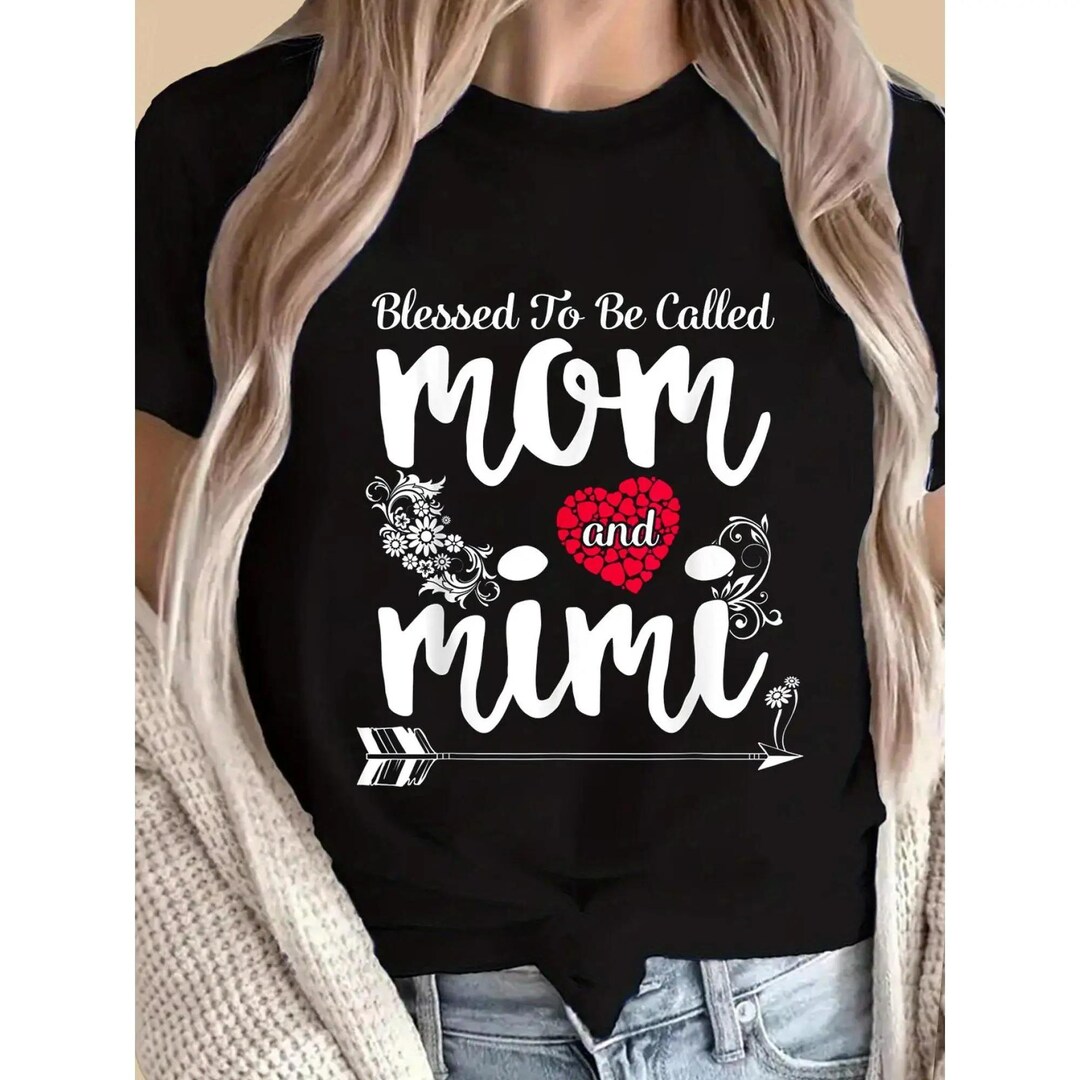 Blessed to Be Called Mom and Mimi T-shirt, Floral Motherhood Tee - Etsy