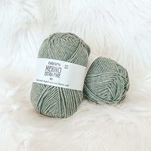 Drops Merino extrafeine Wolle Superwash Garn, DK Merino Wolle Strickgarn, Kammgarn