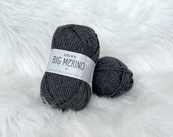 Merino Wool Aran Yarn, Drops Big Merino Wool Yarn, Natural Fiber Superwash Knitting Yarn