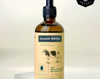 Suero de sebo suave con retinol Aussie Betta / Seguro para pieles sensibles y con rosácea / Antienvejecimiento / Alimentado con pasto australiano