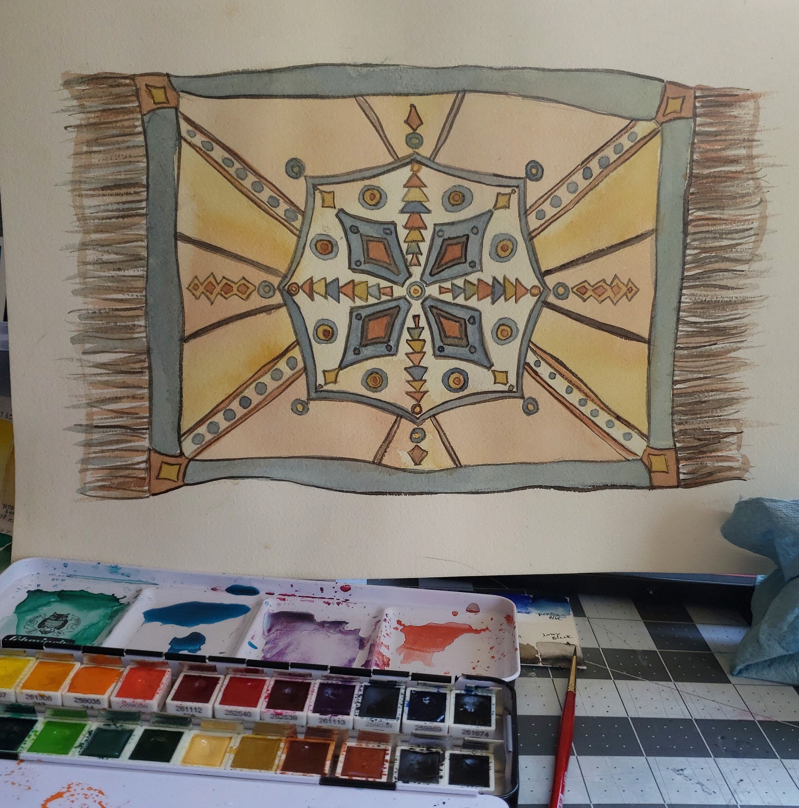 Magic Carpet PDF Printable Coloring Page - Etsy Hong Kong