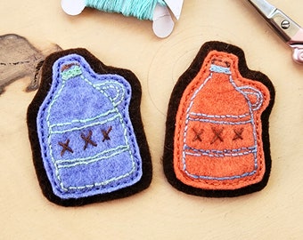 Handmade Hand Stitched Embroidered Colorful Moonshine Patches