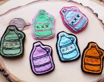 Handmade Hand Stitched Embroidered Colorful Moonshine Patches Series two
