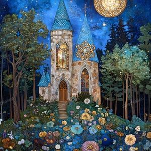 Healing Garden Under the Stars - Poster