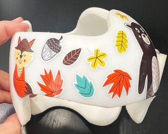 Pegatinas para casco con motivos de animales del bosque: osos, zorros, otoño / Doc Band / Starband / Hanger Helmet
