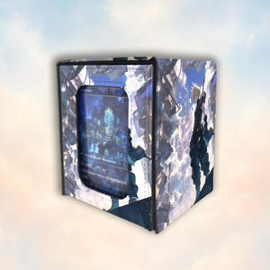 Deck Box for MTG and TCG Cards,Anime Style Cloud Warrior Card Deck box, Holds 100 Double Sleeved Cards
