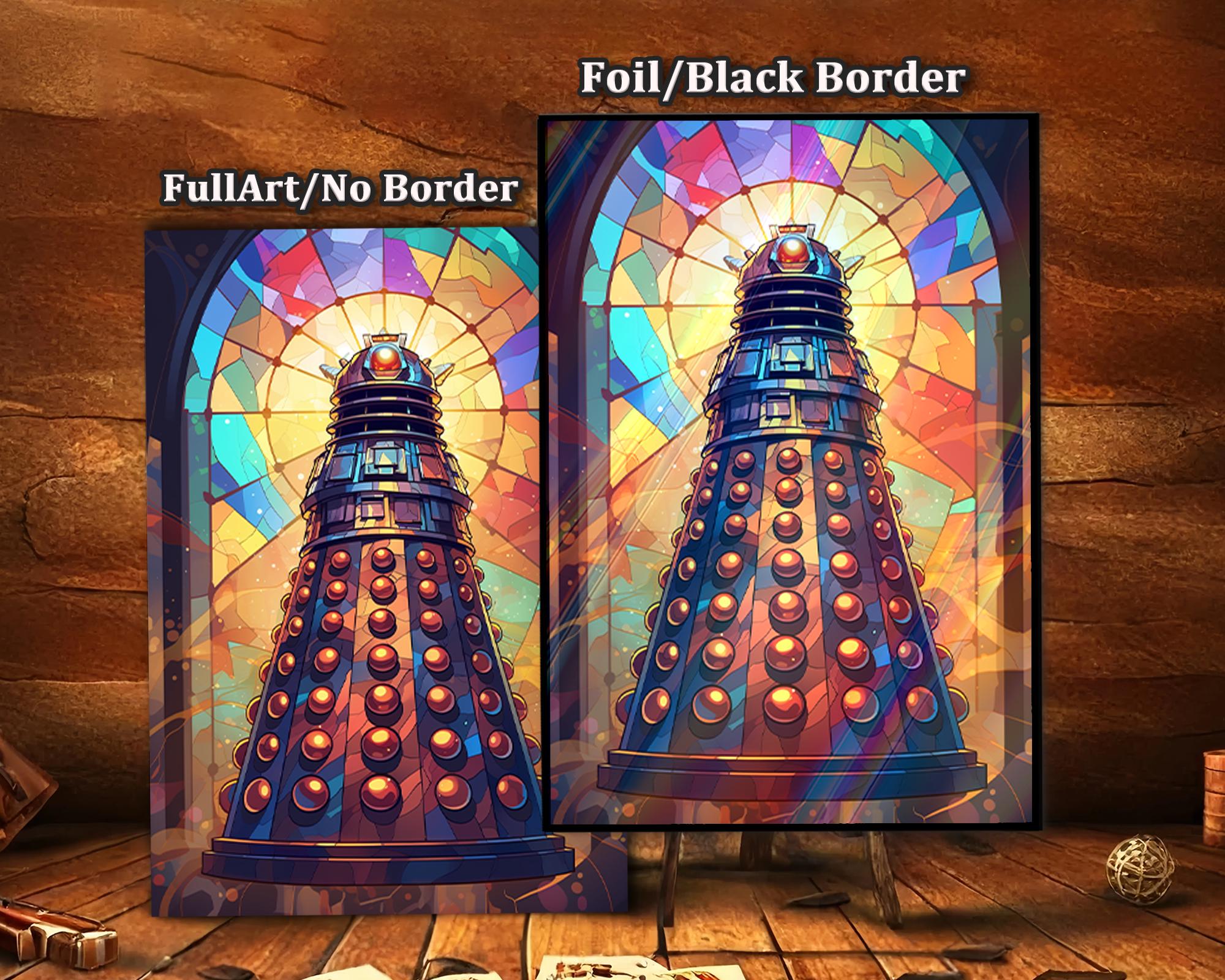 dalek card sleeves MTG Card Sleeves, Stained Glass Dalek TCG Card Sleeve Protectors, Top  Quality Magic Sleeves, Card Game Sleeves, Commander Card Sleeves