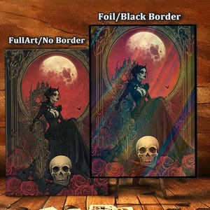 Vampirkönigin-Blutmond Kartenhüllen - TKG Kartenhüllen-Protektoren, hochwertige Magiehüllen, Kartenspielhüllen, Kommandanten-Kartenhüllen