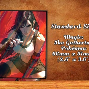 Tifa Card Sleeves | Final Fantasy VII – Ultra-Durable, High-Quality Protection for Collectible Cards, Mtg card sleeves