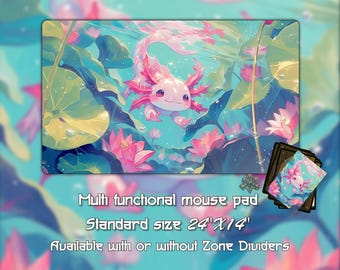 MTG Playmat With Card Zones - Fantasy Axolotl Wizard TCG Deskmat - Magic  the Gathering - Etsy