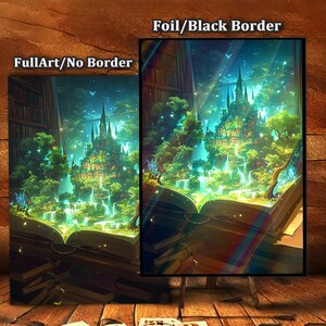Enchanted Realm MTG Card Sleeves: AI-Crafted  Detail