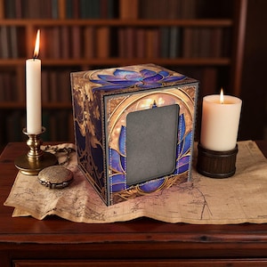 Mystic Lotus Leather Deck Box: Holds 150+ Sleeved Cards