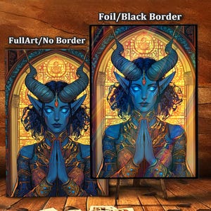 Horned Priestess-Premium Magic Card Sleeves – Ultra-Durable, High-Quality Protection for Collectible Cards
