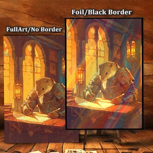 Otter Knights&#39; Writings MTG Card Sleeves: AI-Crafted, Ultra-Durable