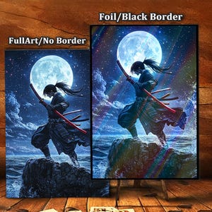 Moonlit Samurai-Premium Magic Card Sleeves – Ultra-Durable, High-Quality Protection for Collectible Cards