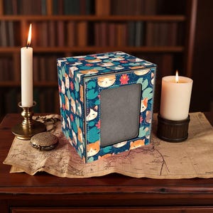Whimsical Cat Commander Deck Box: Holds 150+ Sleeved Cards