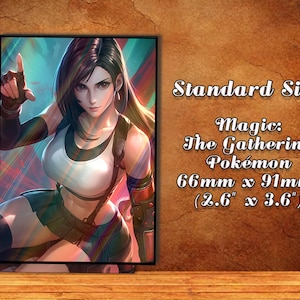 Tifa Card Sleeves | Final Fantasy VII – Ultra-Durable, High-Quality Protection for Collectible Cards, Mtg card sleeves