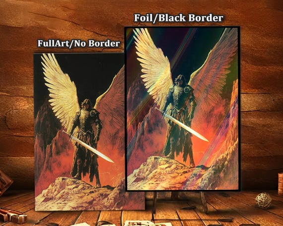 mtg angel card sleeves - Realm Guard Sleeves - 100 ct | MTG Sleeves & Toploaders | Gaming Accessories allowing players to showcase their cards in full fidelity without the muted effect that is typical to matte fronts FUNinEDH MTG Card Sleeves -