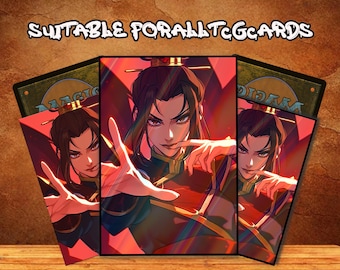 MTG Card Sleeves: Azula in Red Glow – TCG & Commander Protection for Magic and Card Games