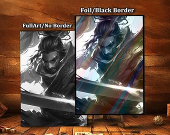 Riftbound Card Sleeves, Ink Yasuo, TCG Card Sleeve Protectors, Top Quality Magic Sleeves, MTG Card Sleeves