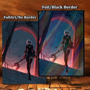 Bloodmoon Enforcer – TCG Card Sleeve Protectors,  Top Quality Magic Sleeves, Card Game Sleeves, Commander Card Sleeves