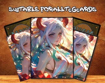 MTG Card Sleeves, Oni Warrior Anime TCG Card Sleeve Protectors,  Top Quality Magic Sleeves,  Commander Card Sleeves