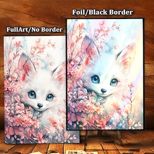 Watercolor Floral Fox Card Sleeves – TCG Card Sleeve Protectors,  Top Quality Magic Sleeves, Card Game Sleeves, Commander Card Sleeves